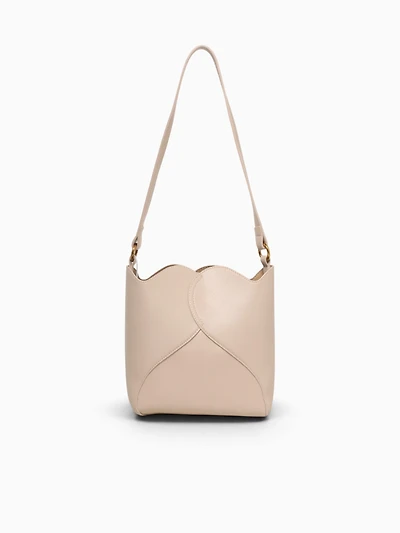 Curved Shoulder Bag Off White
