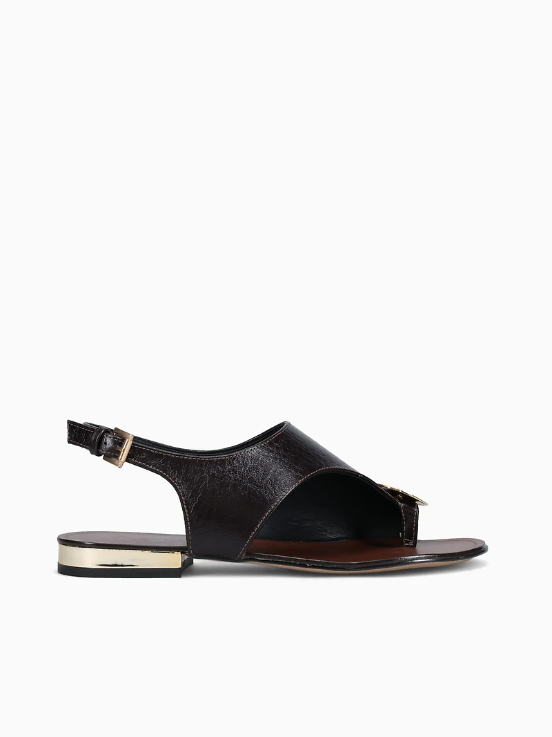 Amélie Chocolate Cracked Couro