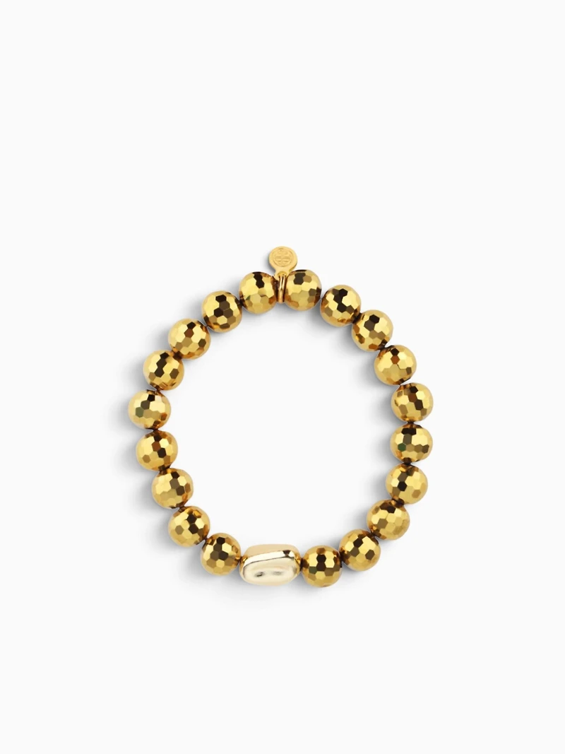 Gold Disco Bracelet
