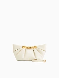 Leia Clutch White
