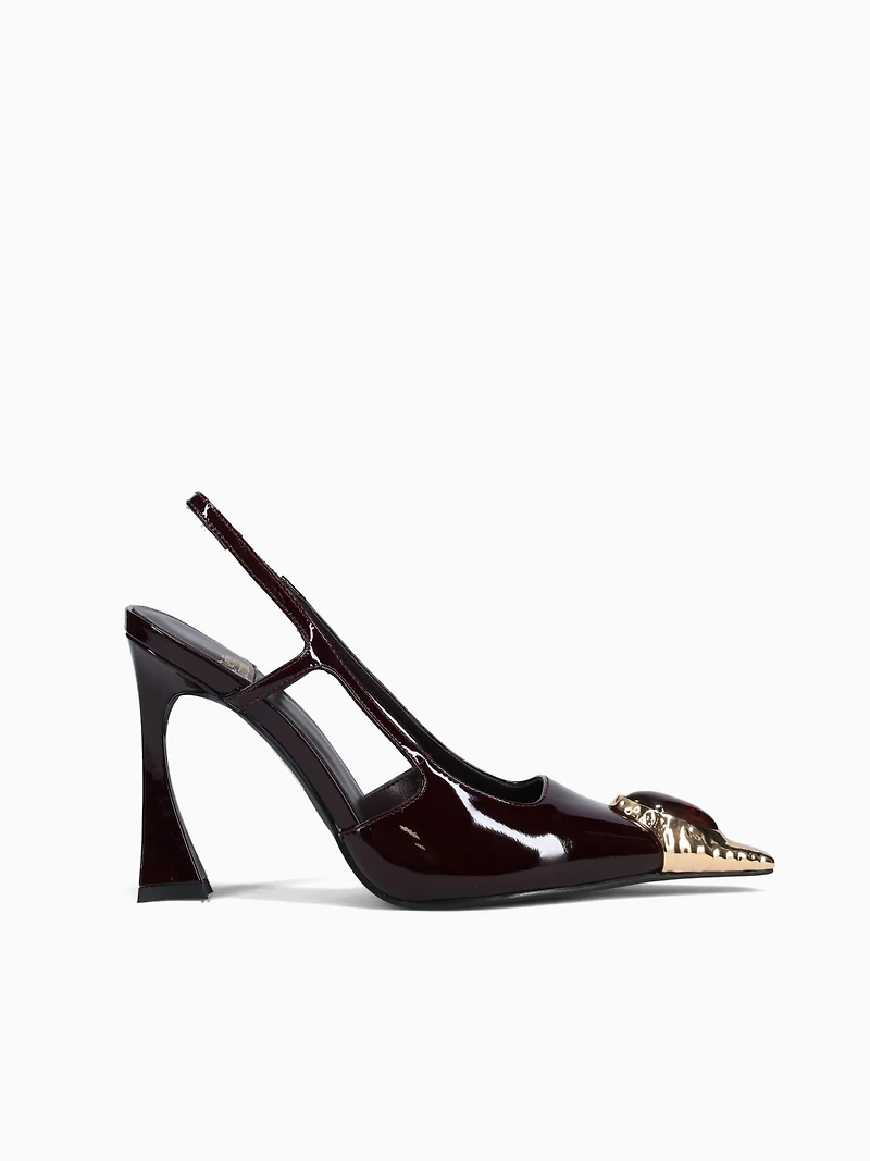 Sorcerer Wine Patent Gold cow leather