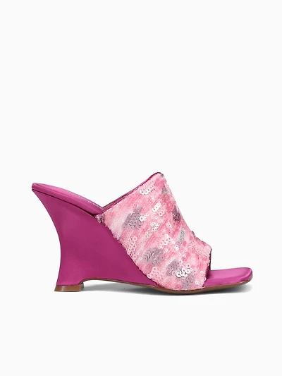Auraseq Fuchsia Multi Combo Sequin Fabr