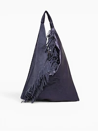 Giselle Suede Match Shoulder Bag Blue