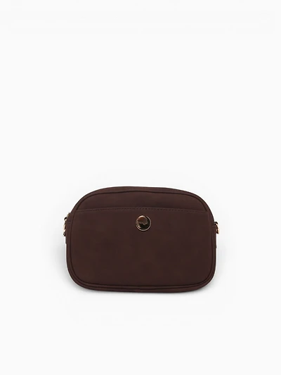Button Crossbag Brown