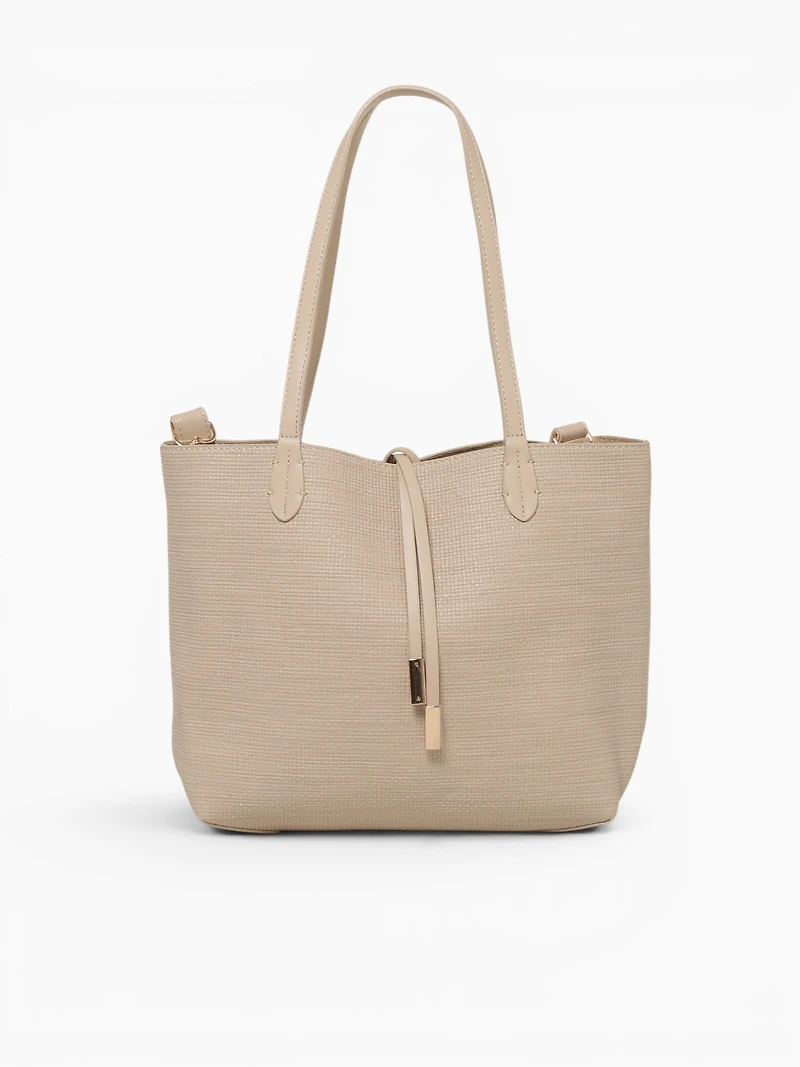 Carryon Tote Beige Beige