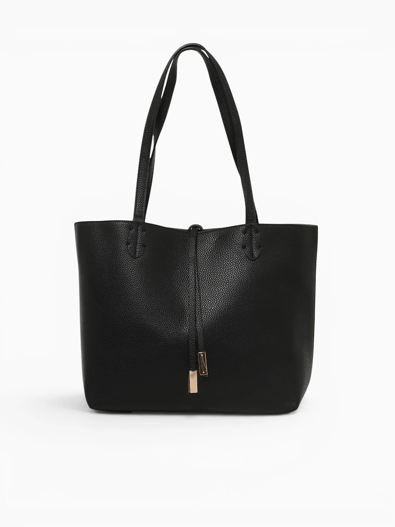 Carryon Tote Black Taupe