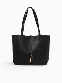 Carryon Tote Black Taupe
