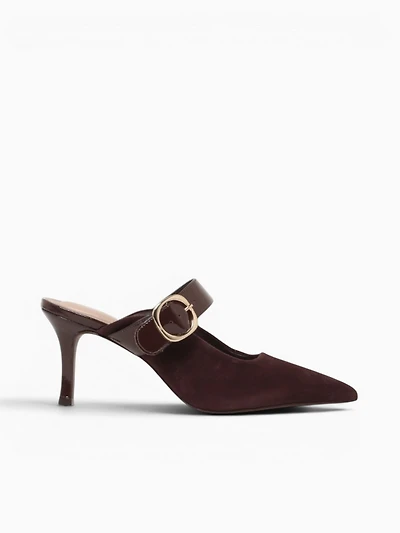 Greta Brown  Kid Suede Verniz
