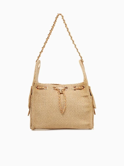 Paisely Shoulder Bag Beige