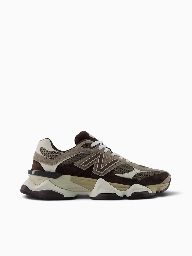 9060 Thunder Brown Suede Mesh
