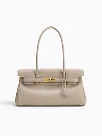 Yara Shoulder Bag Gray Apricot
