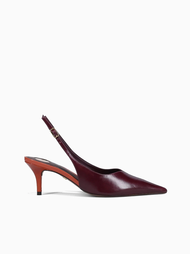 Janet Dark Bordo Leather
