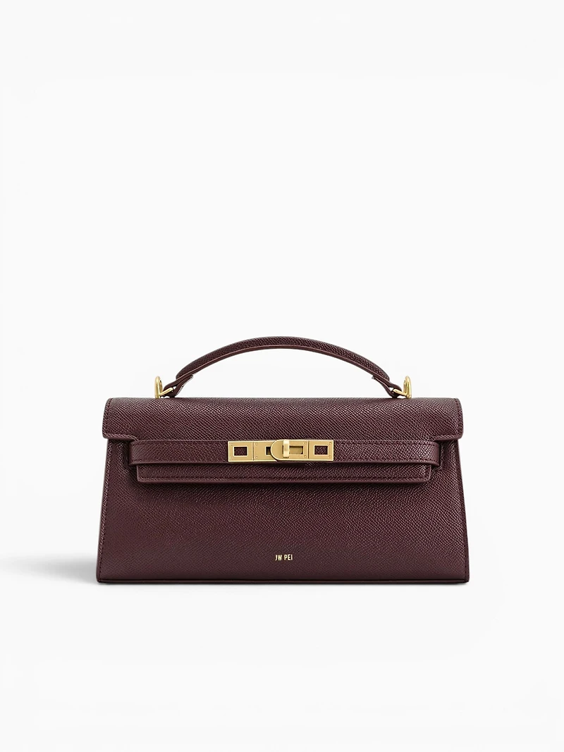 Noor Top Handle Deep Burgundy