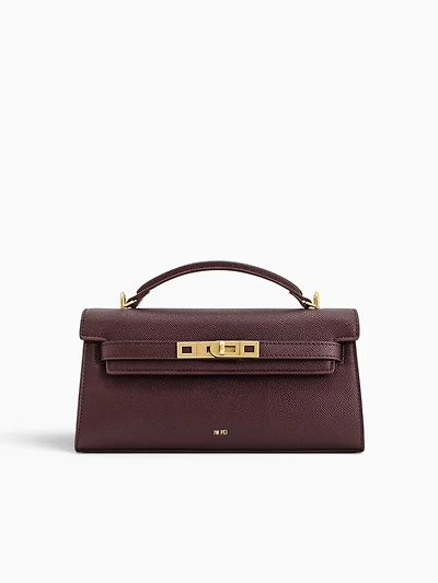 Noor Top Handle Deep Burgundy