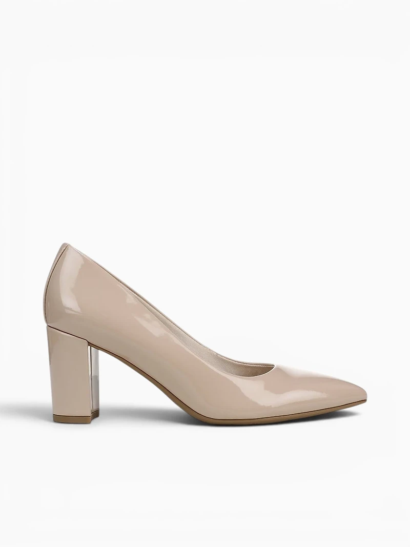 Rebecca Tender Taupe Patent