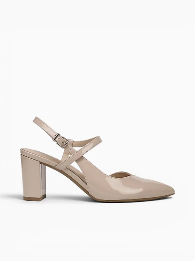 Raelynn Tender Taupe Patent