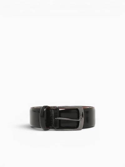 Upton Dress Leather Belt Black