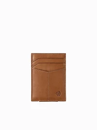 Rhodes Front Pocket Wallet Tan Full Grai
