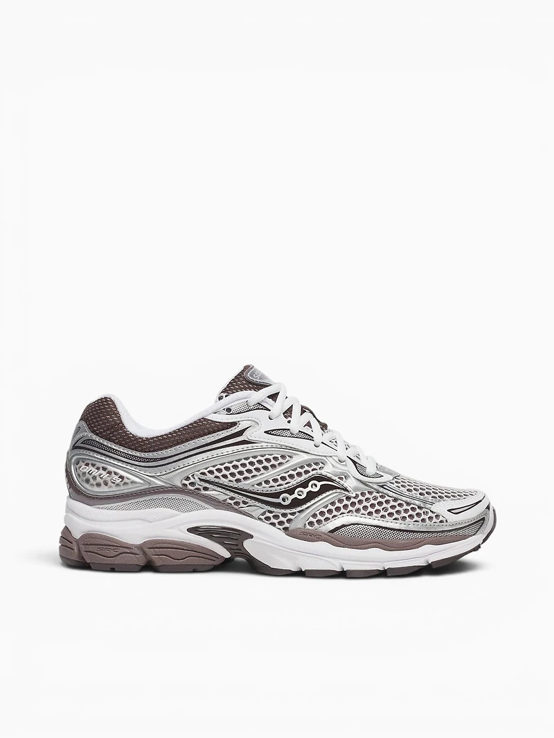 Progrid Omni 9 White Brown leather Mesh