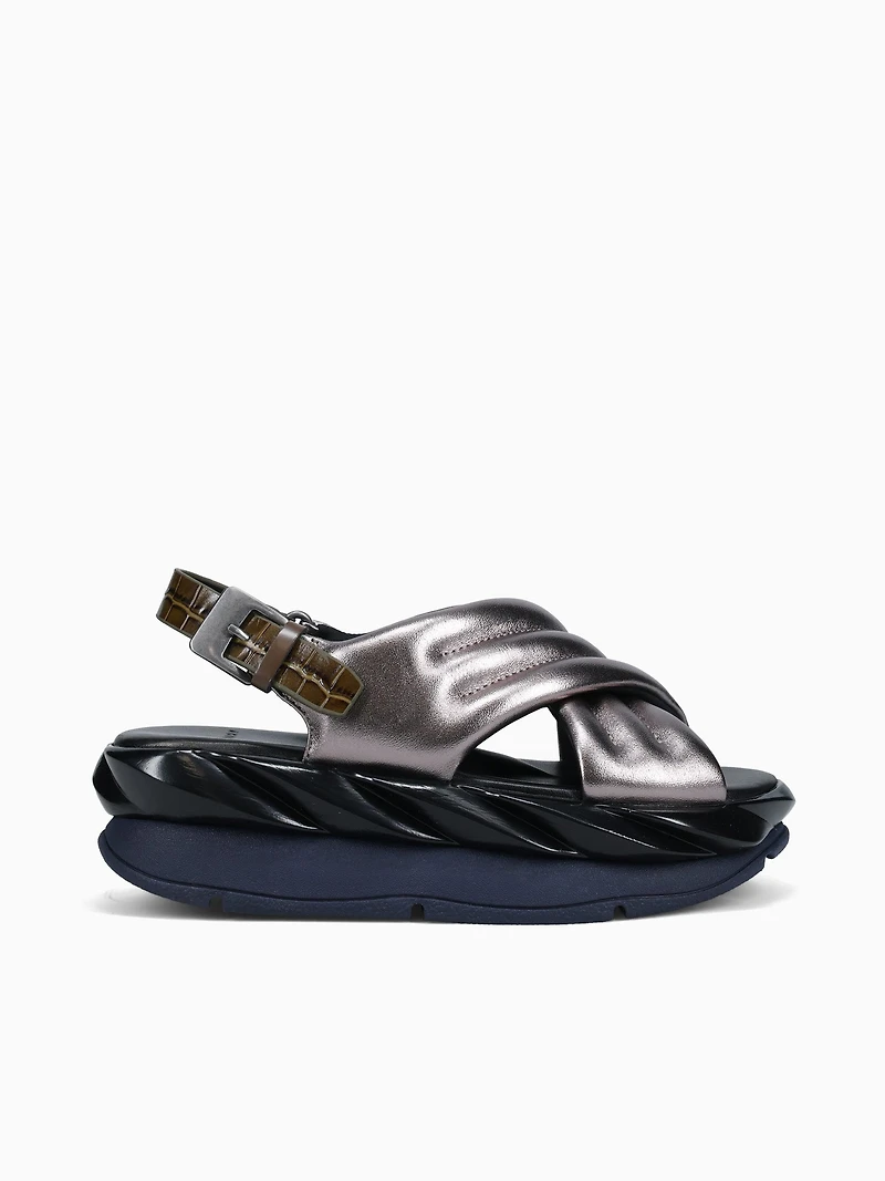 Mellow Mana Gunmetal Sheep Metallic Lea