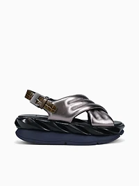 Mellow Mana Gunmetal Sheep Metallic Lea
