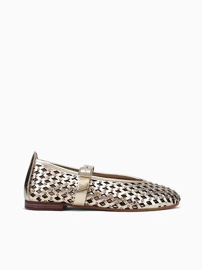 Zeynep Gold Leather