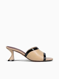 Margot Beige Black nappa