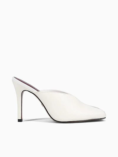 Elodie White Black nappa Verniz