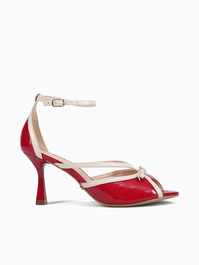 Tarte Red Off white glossy patent