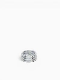 Silver All Weather Ring (set Of 3)