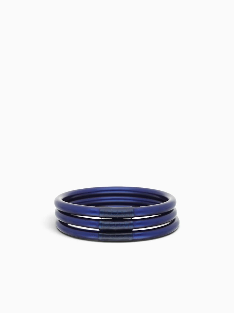 Midnight All Weather Bangles (set Of 6)