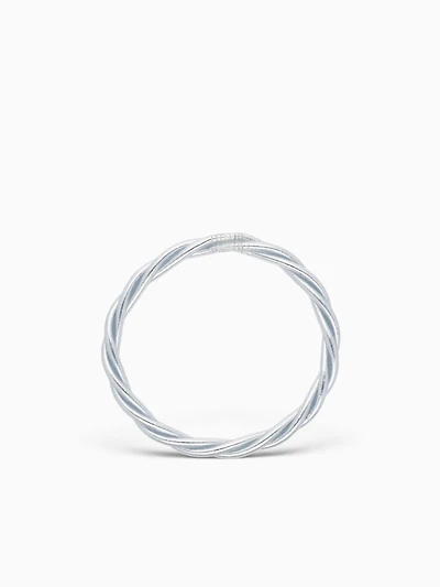 Silver Twist All Weather Bangle