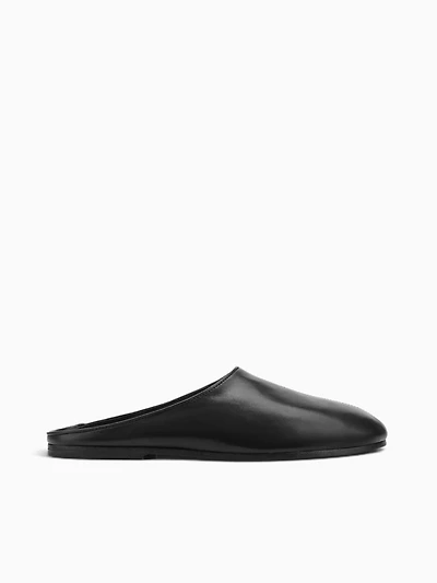 River Mule Black Leather