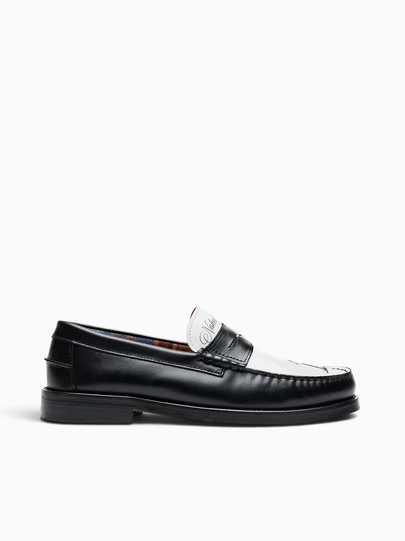 Riviera Cowboy Black White leather