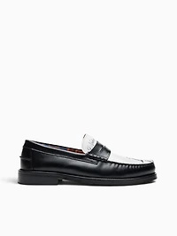 Riviera Cowboy Black White leather