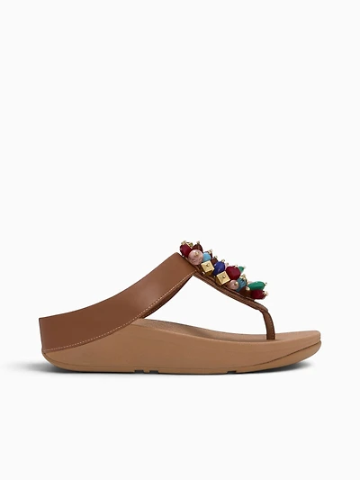 Fino Beadcluster Terracota Tan leather