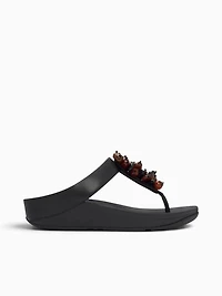 Fino Beadcluster Brown Black leather