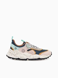 Kotetsu Woman Pink Navy suede Nylon