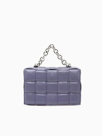 9942 Lg Chain Flap Bag Light Purple
