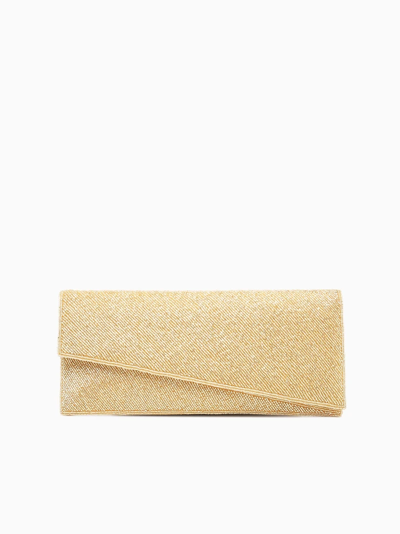 Asymmetrical Clutch Gold