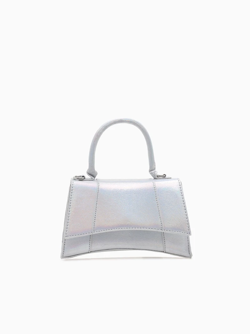 Lucas Metallic Top Handle Silver