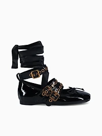 Ballote Black Gold leather