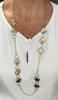 Melted Loops Long Necklace