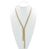 Rhinestone Tassel Necklace