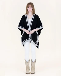 Colorblocked Ruana