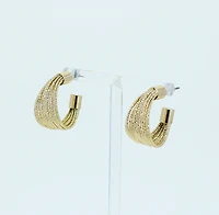 Golden Strands Hoops