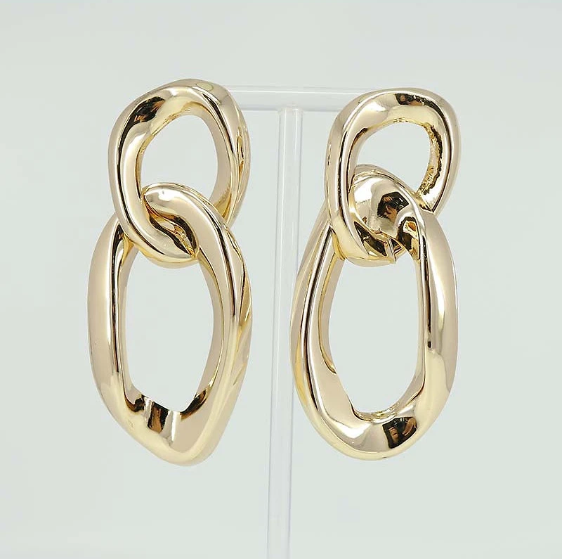 Dual Chain Link Earrings