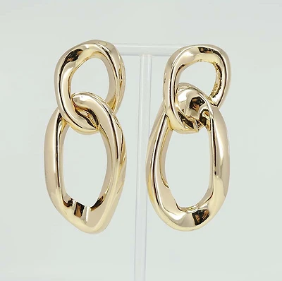 Dual Chain Link Earrings