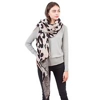 Leopard Fuzzy Scarf
