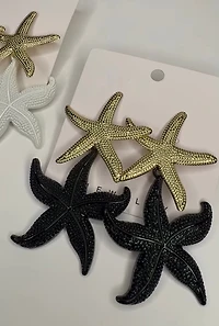 Straw Star Earrings